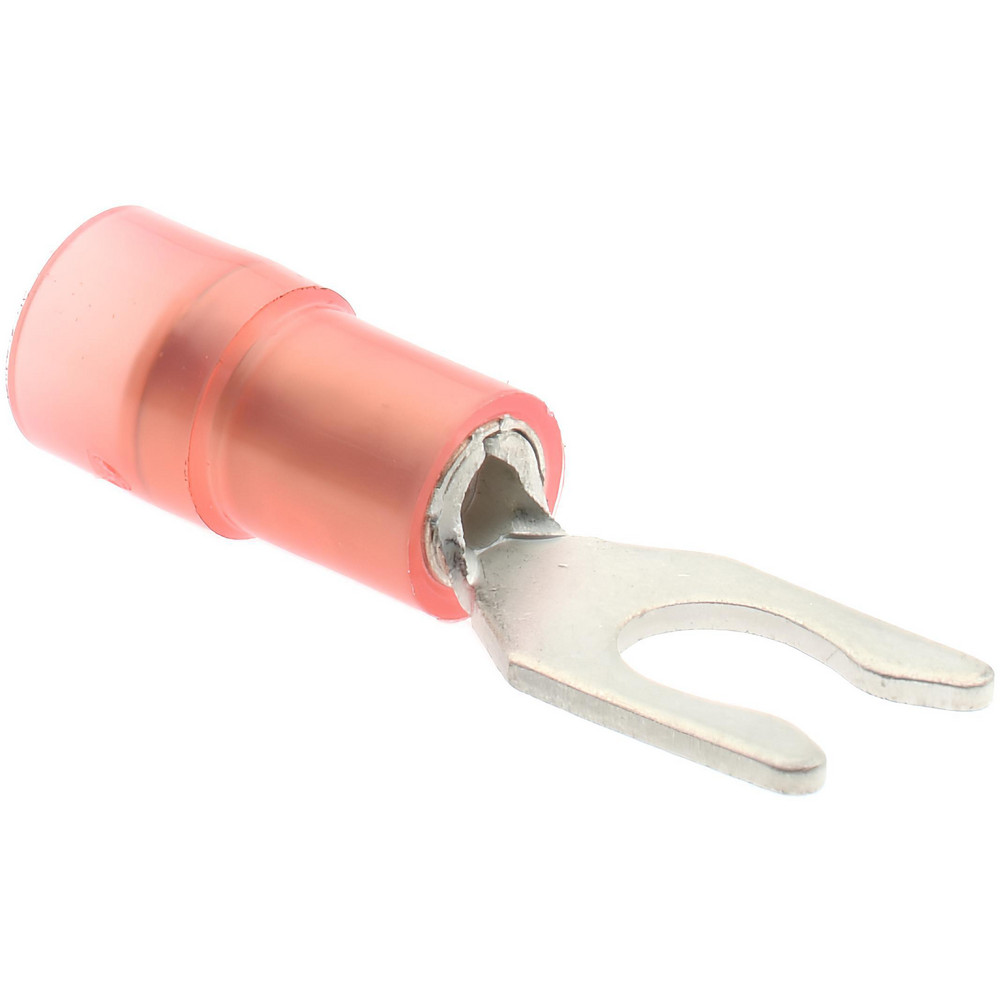 Value Collection Locking Fork Terminal: Blue, Vinyl, Partially Insulated, #8 Stud - ZSVYM2-4