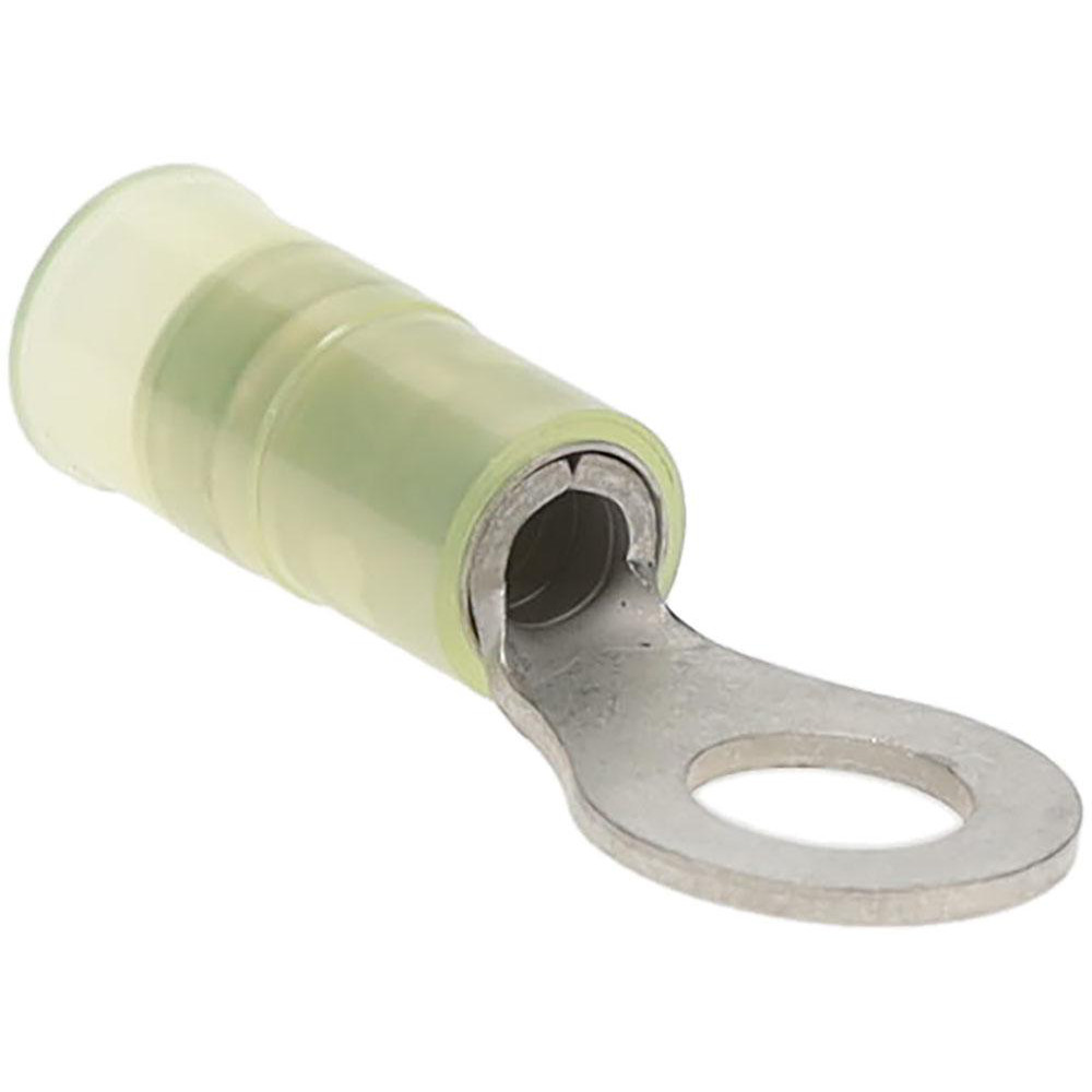 Value Collection Circular Ring Terminal: Non-Insulated, 12 to 10 AWG, Crimp Connection - RN5-8-FE