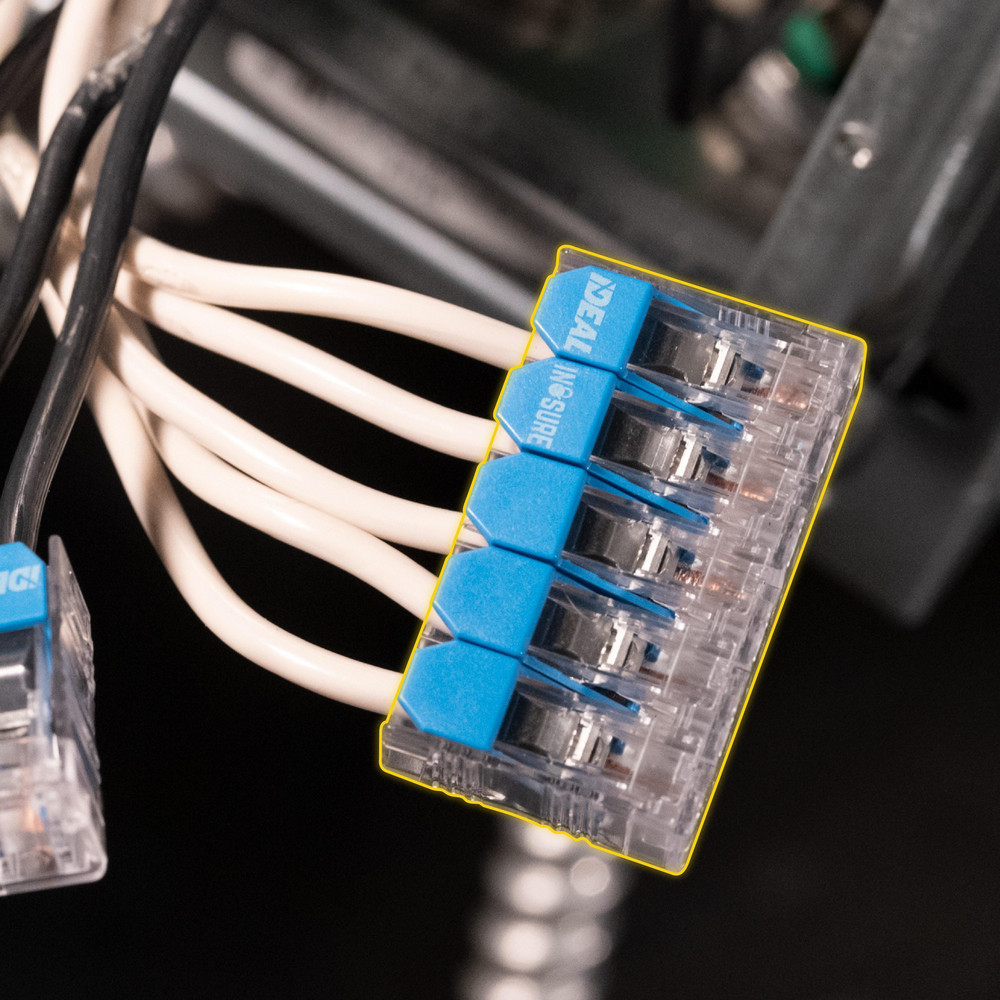 Ideal 10AWG 5 PORT 50/PK PUSH-IN WIRE CONNECTORS - 30-10L35