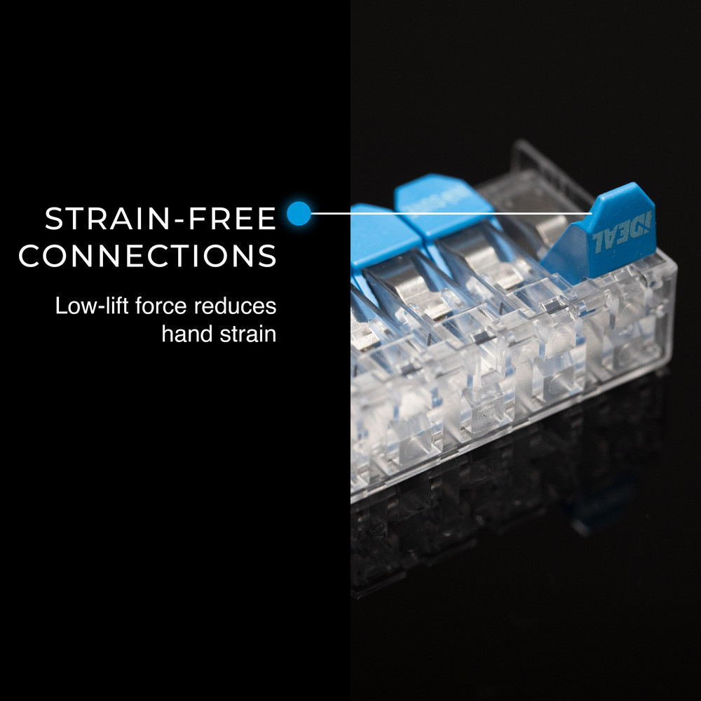 Ideal 10AWG 5 PORT 50/PK PUSH-IN WIRE CONNECTORS - 30-10L35