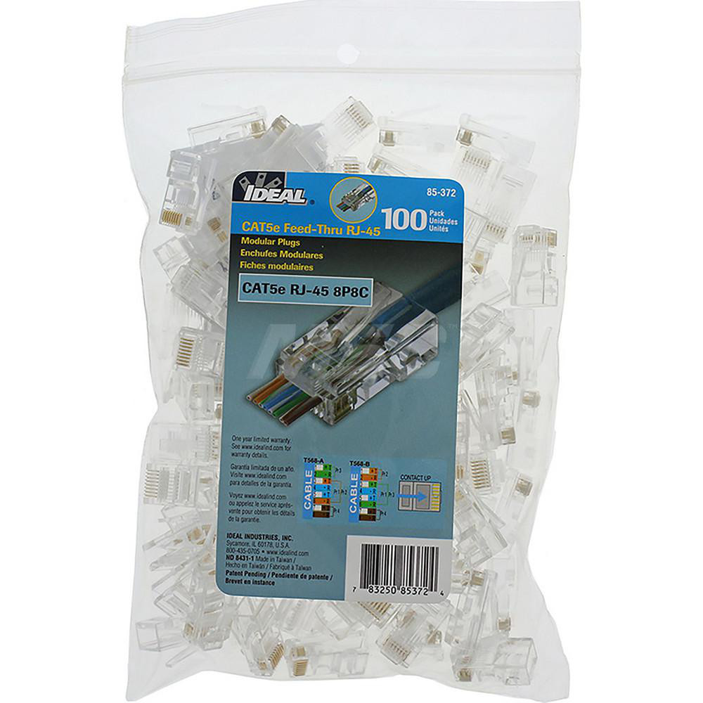 Ideal Modular Connectors: Connector Type: RJ45; Data Rating: Cat6a, Cat6; Number of Positions: 8 - 85-385