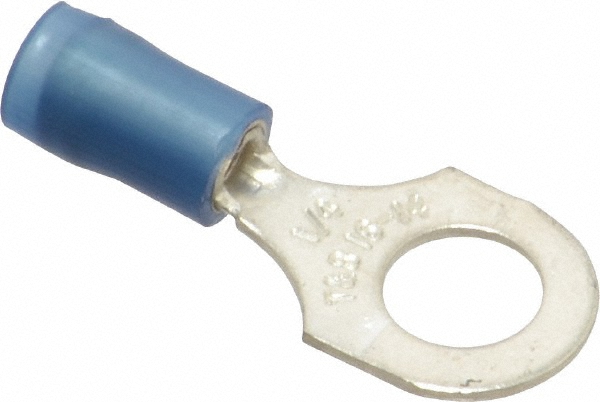 Made in USA D Shaped Ring Terminal: Non-Insulated, 3/0 AWG, Crimp Connection - 6430-781-005F