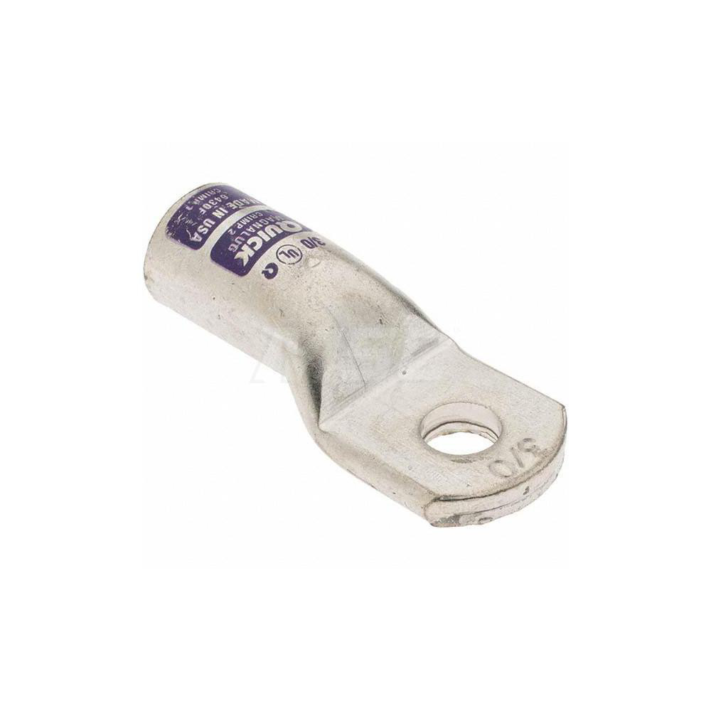 Made in USA D Shaped Ring Terminal: Non-Insulated, 3/0 AWG, Crimp Connection - 6430-781-005F