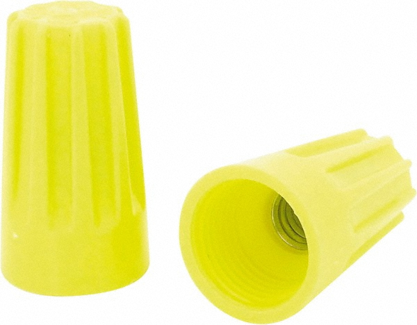 Ideal 345 TAN/YWL 100/PK TWIST-ON WIRE CONNECTORS - 30-345