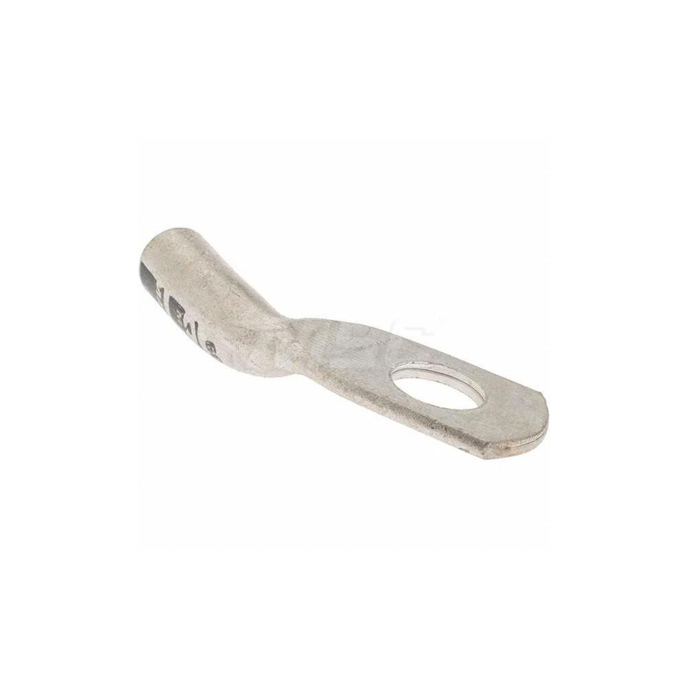 Made in USA D Shaped Ring Terminal: Non-Insulated, 6 AWG, Crimp Connection - 6308-781-005F