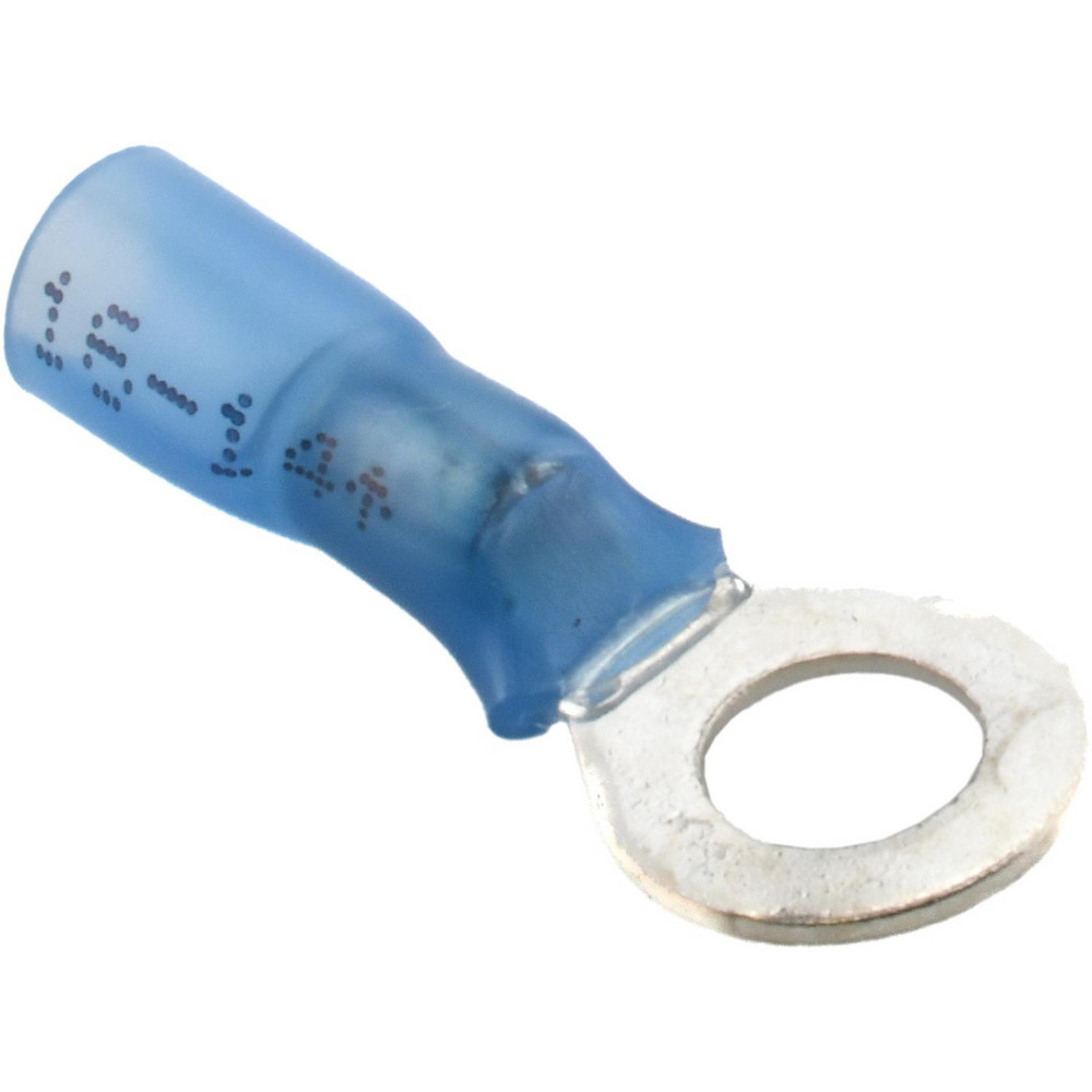 3M Circular Ring Terminal: Partially Insulated, 16 to 14 AWG, Crimp Connection - 7010397418