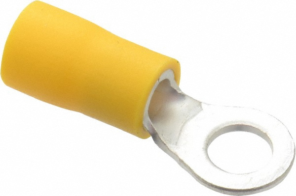 Ideal Circular Ring Terminal: Partially Insulated, 22 to 18 AWG, Crimp Connection - 83-2121