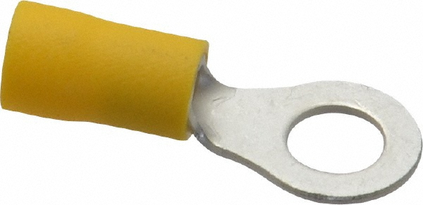 Ideal Circular Ring Terminal: Partially Insulated, 22 to 18 AWG, Crimp Connection - 83-2121