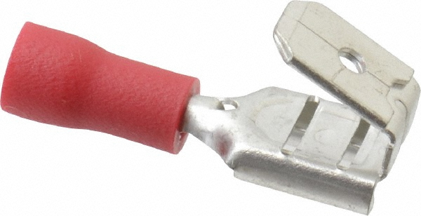 Thomas & Betts Wire Disconnect: Blue, Vinyl, 16-14 AWG, 1/4" Tab Width - TV14-250PD-XV