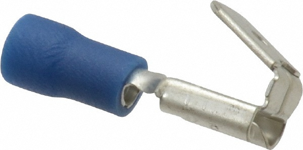 Thomas & Betts Wire Disconnect: Blue, Vinyl, 16-14 AWG, 1/4" Tab Width - TV14-250PD-XV