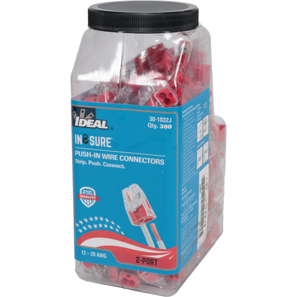 Ideal 10AWG L33 3 PORT 255PK PUSH-IN WIRE CONNECTORS - 30-25L33J