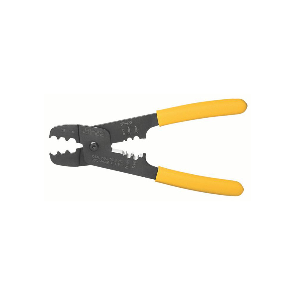 Klein Tools Coaxial Connectors: Connector Type: F; Termination Method: Compression; Compatible Coaxial Type: RG6 - VDV812-606