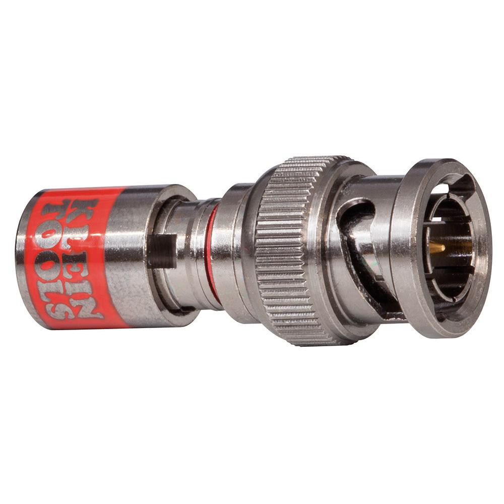 Klein Tools Coaxial Connectors: Connector Type: F; Termination Method: Compression; Compatible Coaxial Type: RG6 - VDV812-606