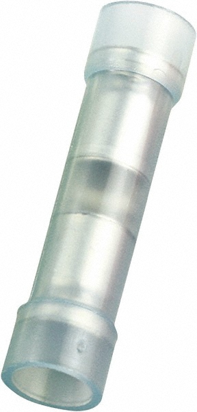 Value Collection Butt Splice Terminal: Crimp-On, Blue, 16 AWG Min, 14 AWG Max, Fully Insulated, Nylon - BNYTF2-100PK