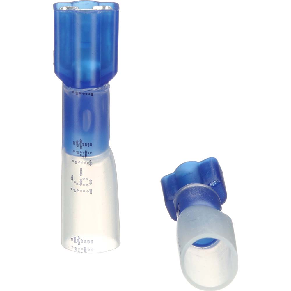 Value Collection Wire Disconnect: Female, Blue, Nylon, 16-14 AWG, 0.11" Tab Width - FDNYD2-110(5)