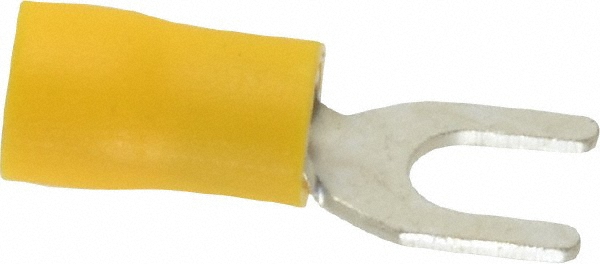 Value Collection Standard Fork Terminal: Red, Vinyl, Partially Insulated, #10 Stud - ZSVYS1-5