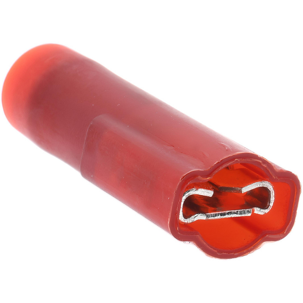 Ideal Wire Disconnect: Female, Red, Vinyl, 22-18 AWG, 1/4" Tab Width - 83-9571
