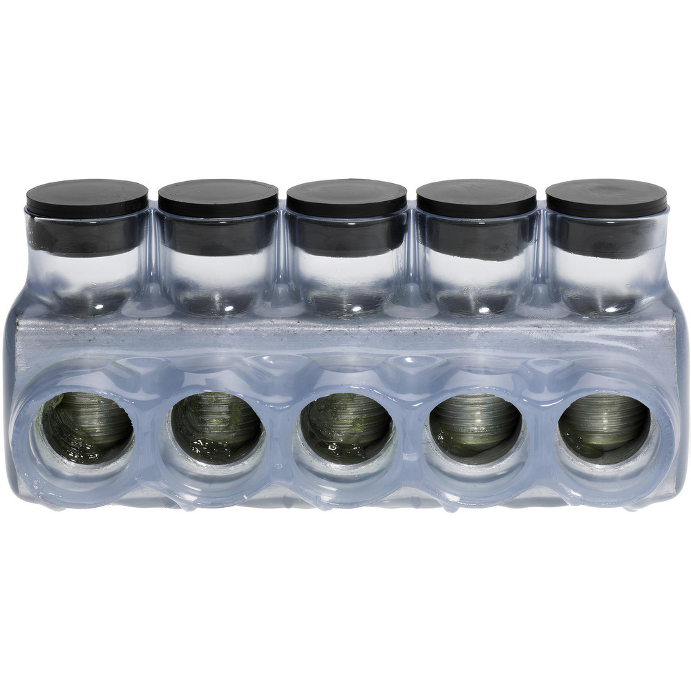 NSI Industries Push-In Wire Connectors: Connector Type: Tap; Compatible Wire Size (AWG): 350 kcmil, 6 AWG; Number Of Ports: 5; Overall Length: 5.55 - IPLD350-5C