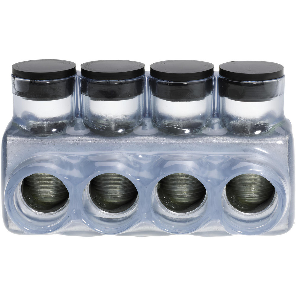 NSI Industries Push-In Wire Connectors: Connector Type: Tap; Compatible Wire Size (AWG): 350 kcmil, 6 AWG; Number Of Ports: 5; Overall Length: 5.55 - IPLD350-5C