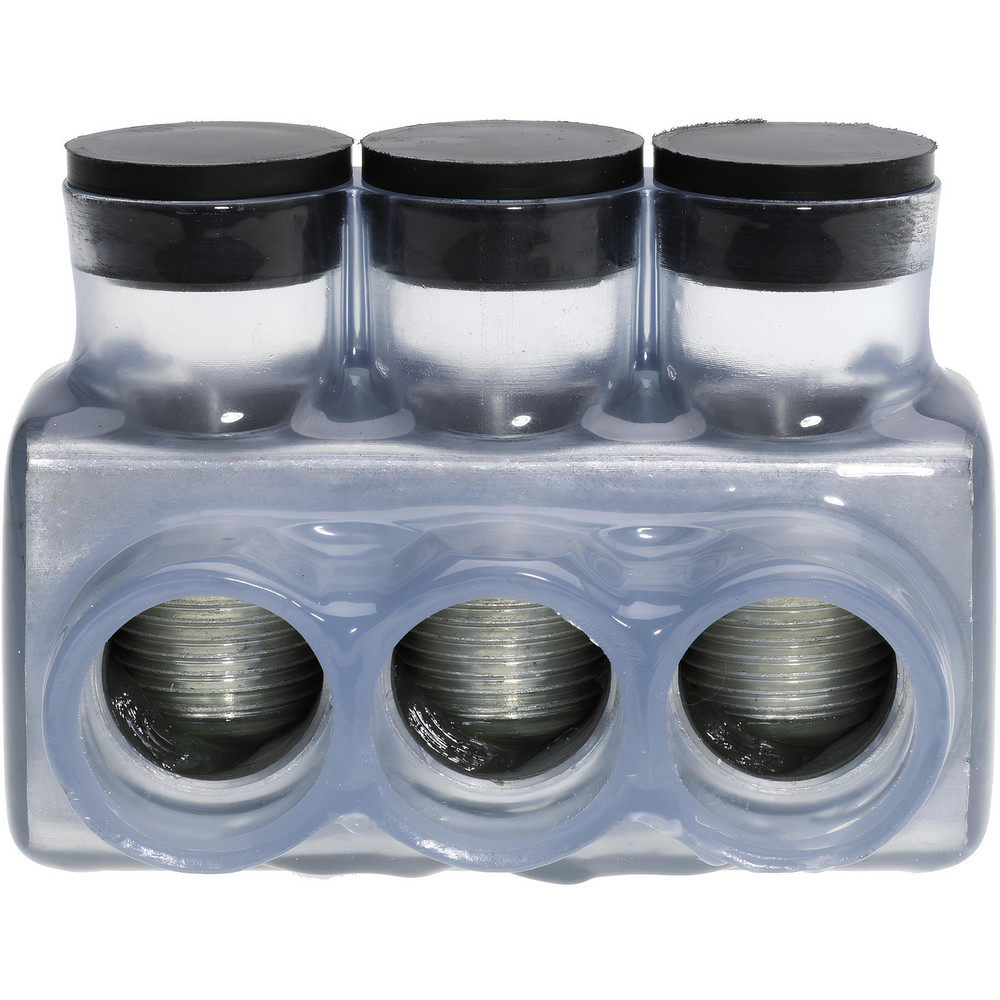 NSI Industries Push-In Wire Connectors: Connector Type: Tap; Compatible Wire Size (AWG): 350 kcmil, 6 AWG; Number Of Ports: 5; Overall Length: 5.55 - IPLD350-5C