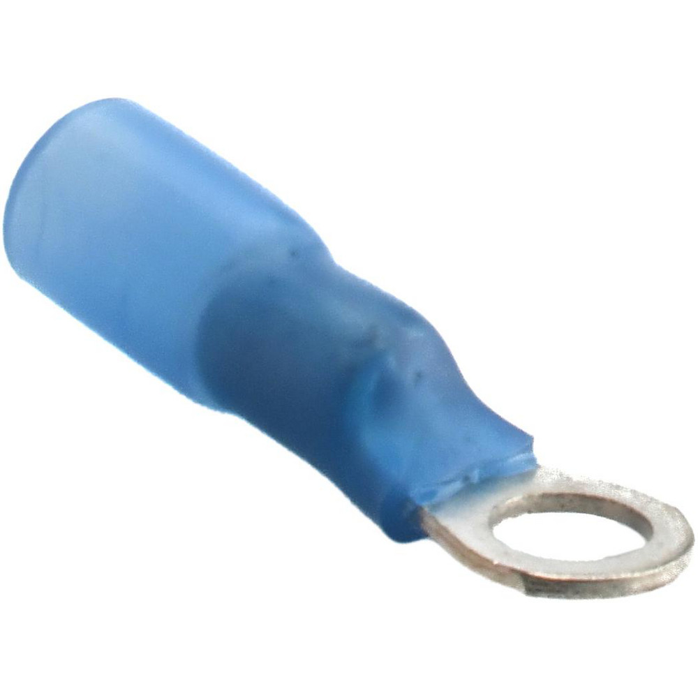 3M Circular Ring Terminal: Partially Insulated, 16 to 14 AWG, Crimp Connection - 7000133386