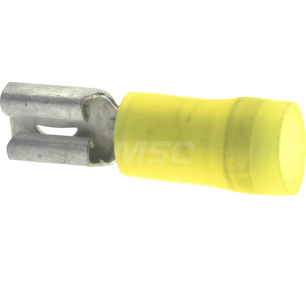 Value Collection Wire Disconnect: Female, Yellow, Nylon, 12-10 AWG, 1/4" Tab Width - BD-18392