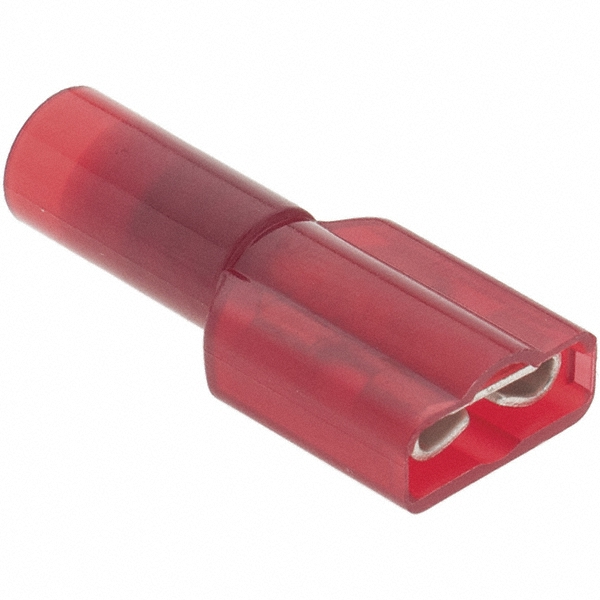 Value Collection Wire Disconnect: Female, Red, Nylon, 22-16 AWG, 0.187" Tab Width - FDFNYD1-187(5)