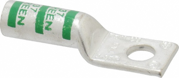 Value Collection Square Ring Terminal: Non-Insulated, 1 AWG, Crimp Connection - BD-17215
