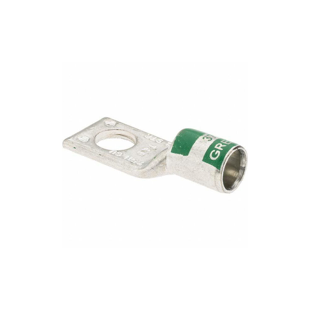 Value Collection Square Ring Terminal: Non-Insulated, 1 AWG, Crimp Connection - BD-17215
