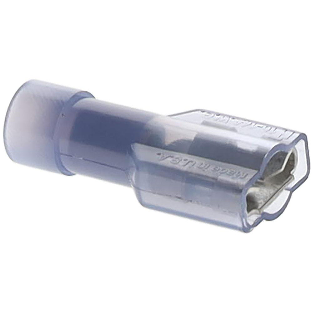 3M Wire Disconnect: Female, Blue, Vinyl, 16-14 AWG, 1/4" Tab Width - 7010349260