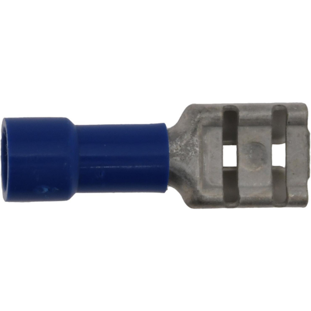 3M Wire Disconnect: Female, Blue, Vinyl, 16-14 AWG, 1/4" Tab Width - 7010349260
