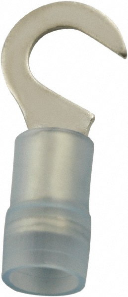 Value Collection Hook Ring Terminal: Partially Insulated, 22 to 16 AWG, Crimp Connection - ZHNYD1-3.7-25PK