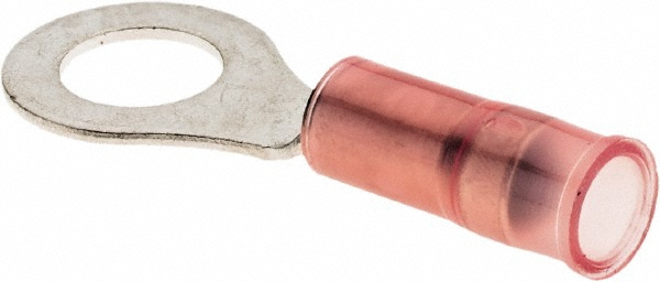 Value Collection Hook Ring Terminal: Partially Insulated, 22 to 16 AWG, Crimp Connection - ZHNYD1-3.7-25PK