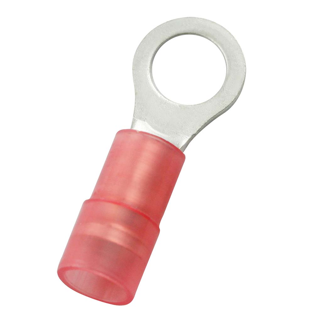 Value Collection Circular Ring Terminal: Partially Insulated, 22 to 16 AWG, Crimp Connection - RNYD1-5