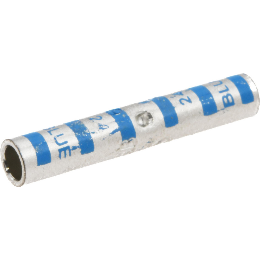 Thomas & Betts Butt Splice Terminal: Crimp-On, Blue, 6 AWG Min, 6 AWG Max, Non-Insulated - 54805