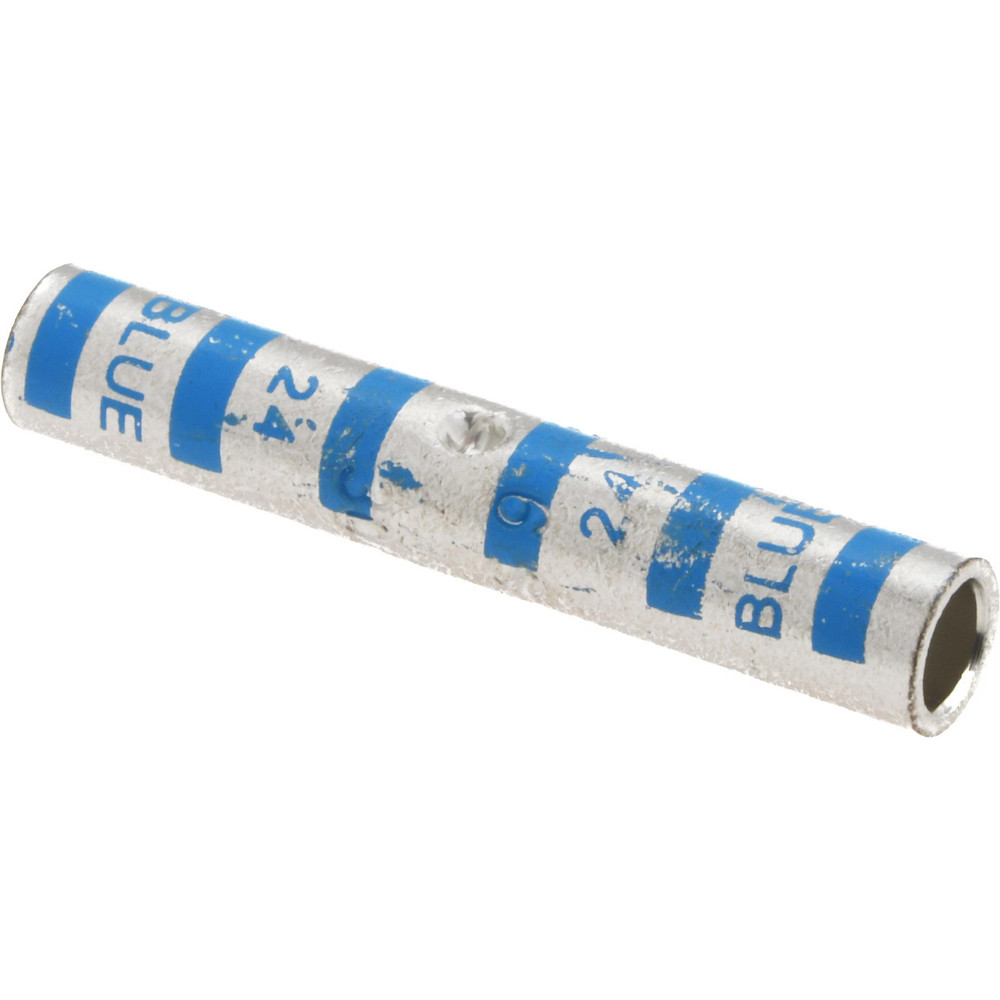 Thomas & Betts Butt Splice Terminal: Crimp-On, Blue, 6 AWG Min, 6 AWG Max, Non-Insulated - 54805