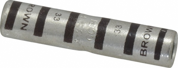 Thomas & Betts Butt Splice Terminal: Crimp-On, Pink, 0 (1/0) AWG Min, 0 (1/0) AWG Max, Non-Insulated - 54809