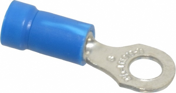 Value Collection D Shaped Ring Terminal: Non-Insulated, 18 to 14 AWG, Crimp Connection - BD--18611-10