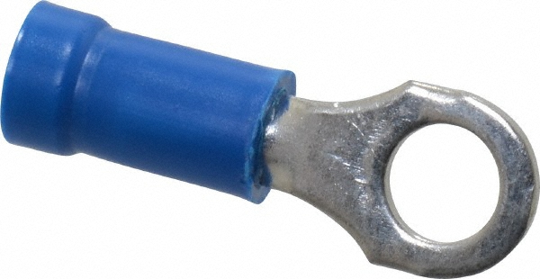 Value Collection D Shaped Ring Terminal: Non-Insulated, 18 to 14 AWG, Crimp Connection - BD--18611-10