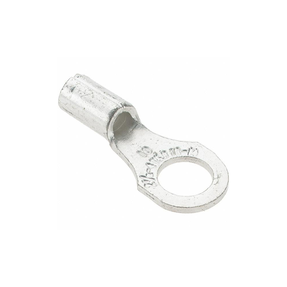 Value Collection D Shaped Ring Terminal: Non-Insulated, 18 to 14 AWG, Crimp Connection - BD--18611-10