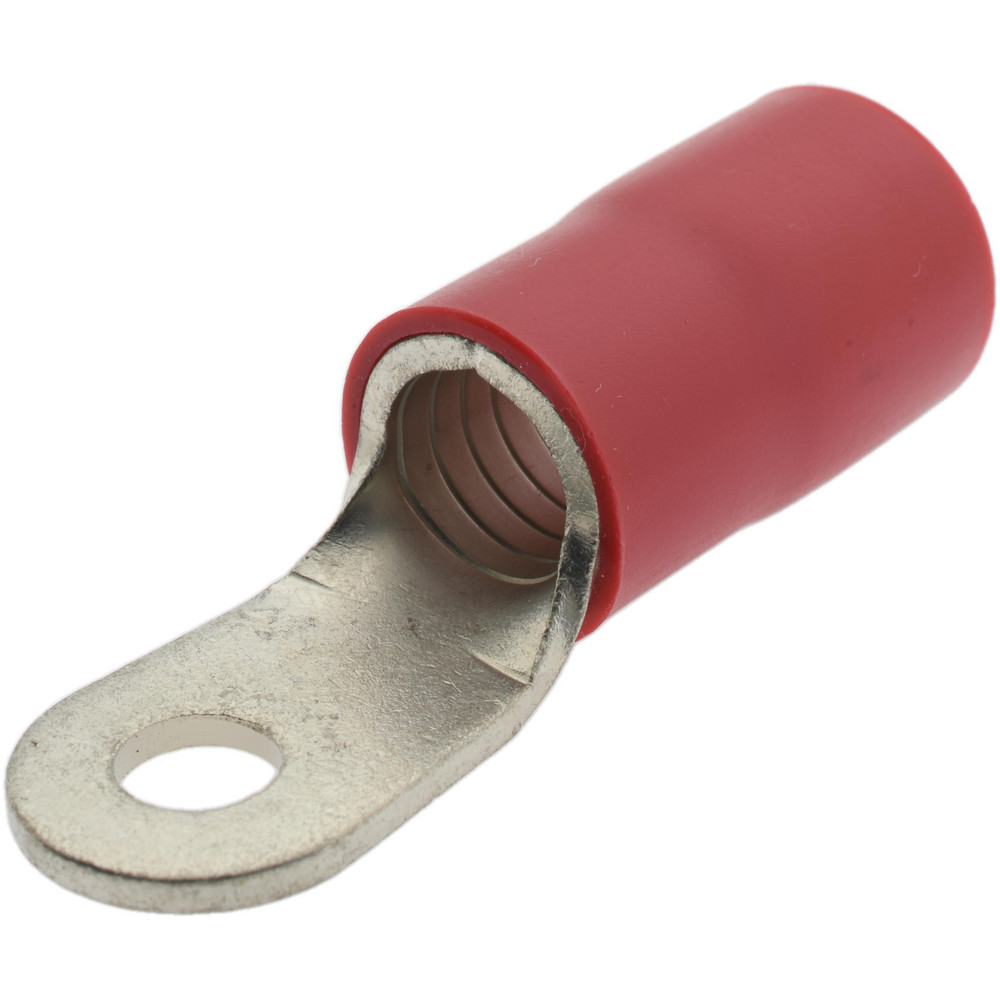 Value Collection Circular Ring Terminal: Partially Insulated, 2 AWG, Crimp Connection - RVBS38-6
