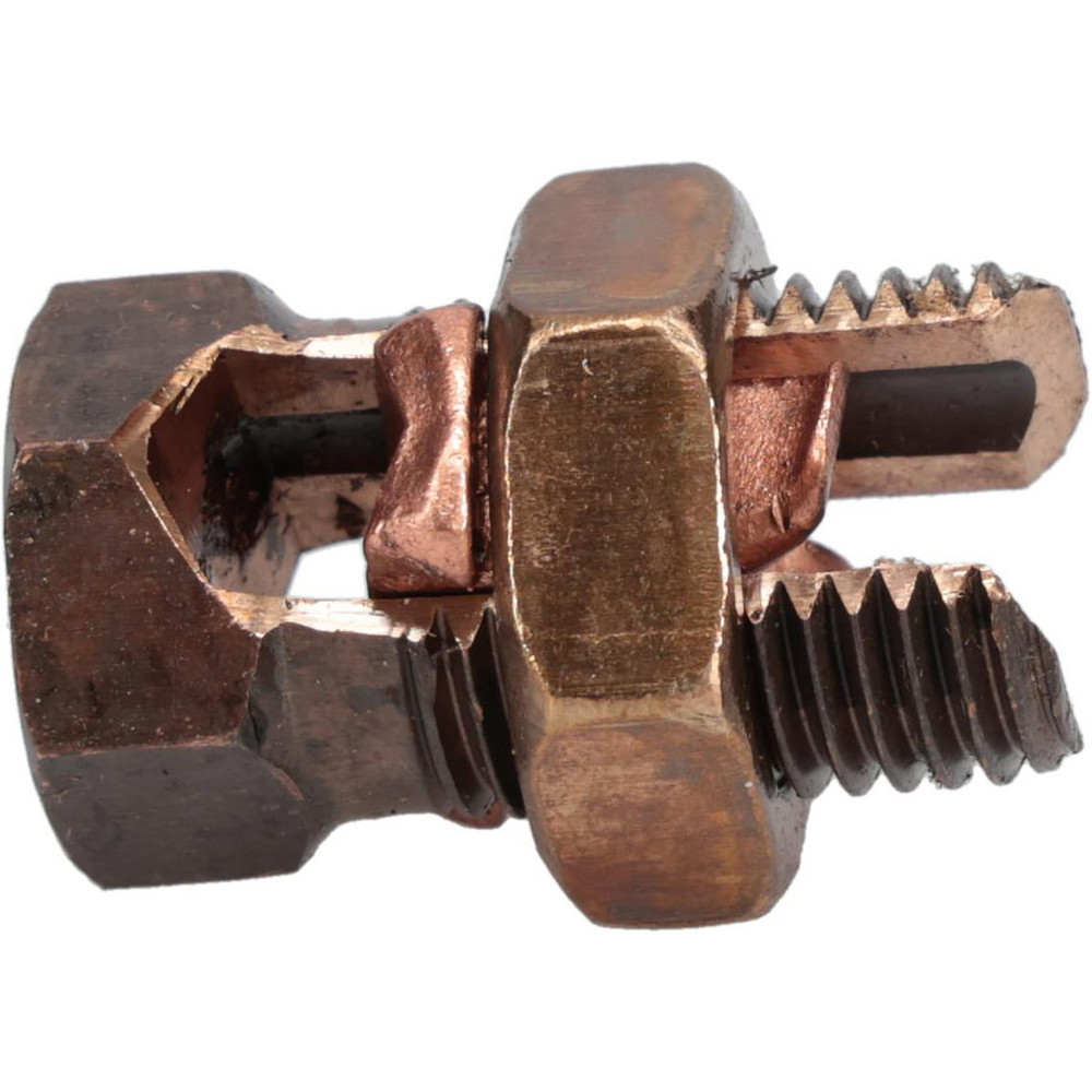 Value Collection 8 (Solid)/8 (Strand) to 2 (Solid)/4 (Strand) AWG, Aluminum & Copper Wire Compatible, Copper Alloy, Hex Split Bolt Connector - BD-B10305