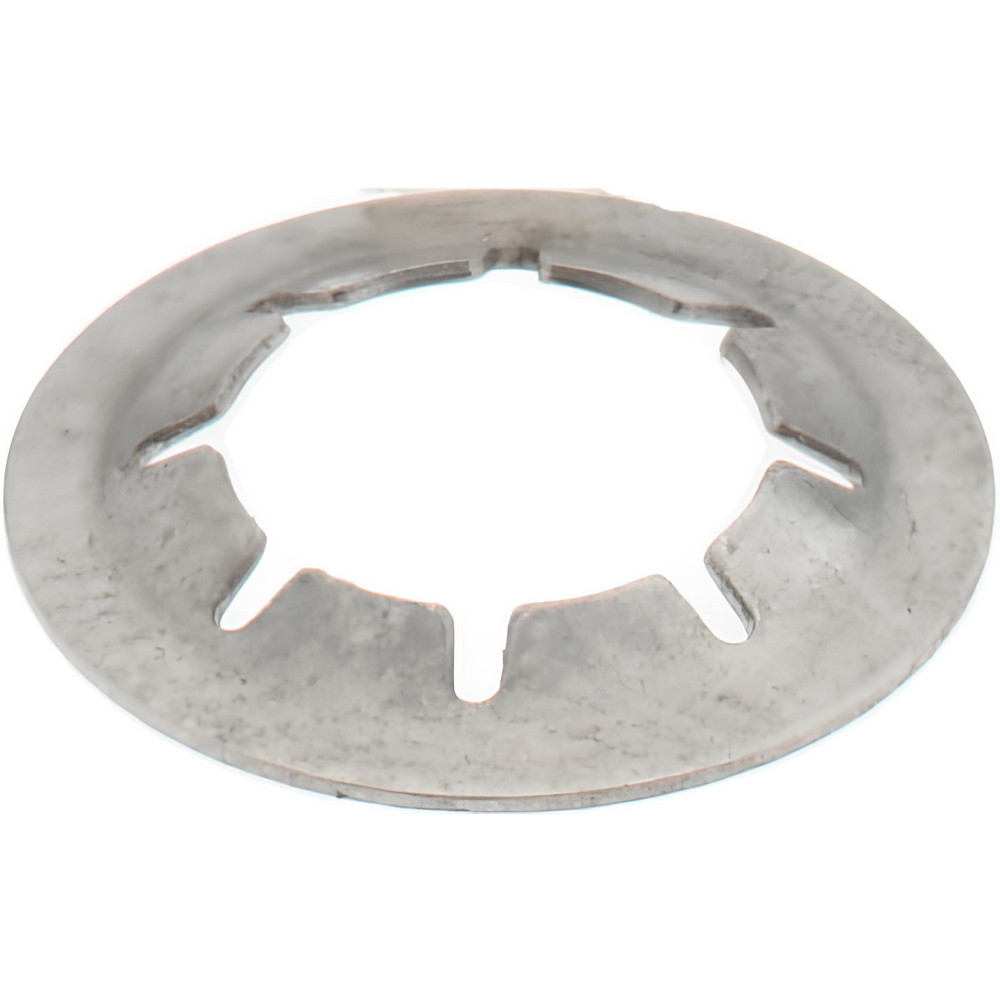 3M Standard Fork Terminal: Yellow, Vinyl, Partially Insulated, #8 Stud, Crimp - 7010349252