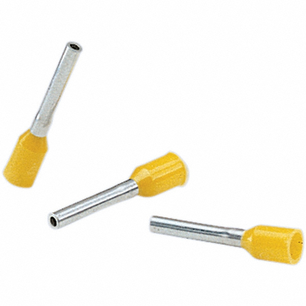 Value Collection Electrical Wire Ferrules; Insulation Type: Partially Insulated; Connection Type: Crimp; Compatible Wire Size (sq mm): 20 AWG; 0.5 mm²; Compatible Wire Size (AWG): 20; Pin Length: 0.315 in; 8.0 mm; Pin Length (mm): 8; Pin Dia: 1 mm; Overall Length: 14 mm; Insulation Material: Nylon - E0508-ORANGE