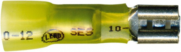 Made in USA 1/4" Wide, Heat Shrink & Polyolefin Insulation, Male Tab Terminal - MSC-23776-LF