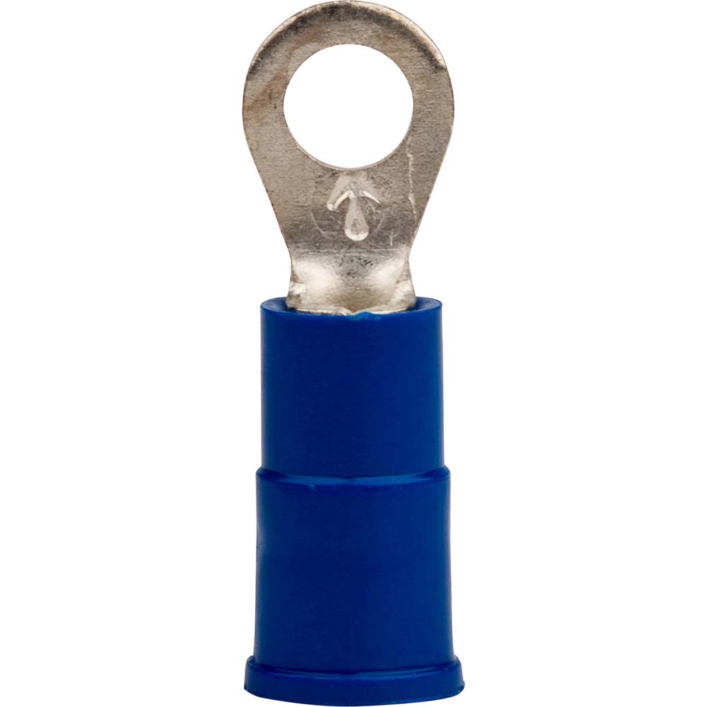 Value Collection Circular Ring Terminal: Partially Insulated, 12 to 10 AWG, Crimp Connection - RV5-8