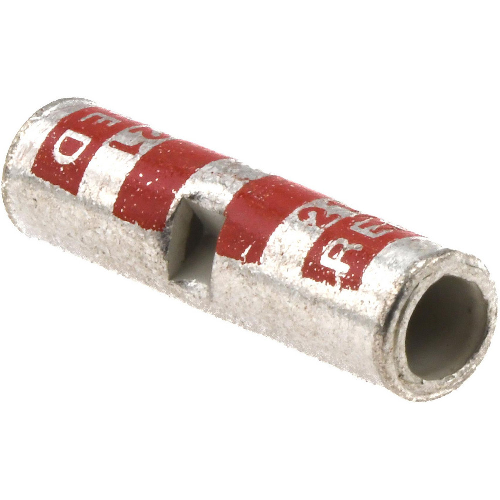 Thomas & Betts Butt Splice Terminal: Crimp-On, Red, 8 AWG Min, 8 AWG Max, Non-Insulated - 54504