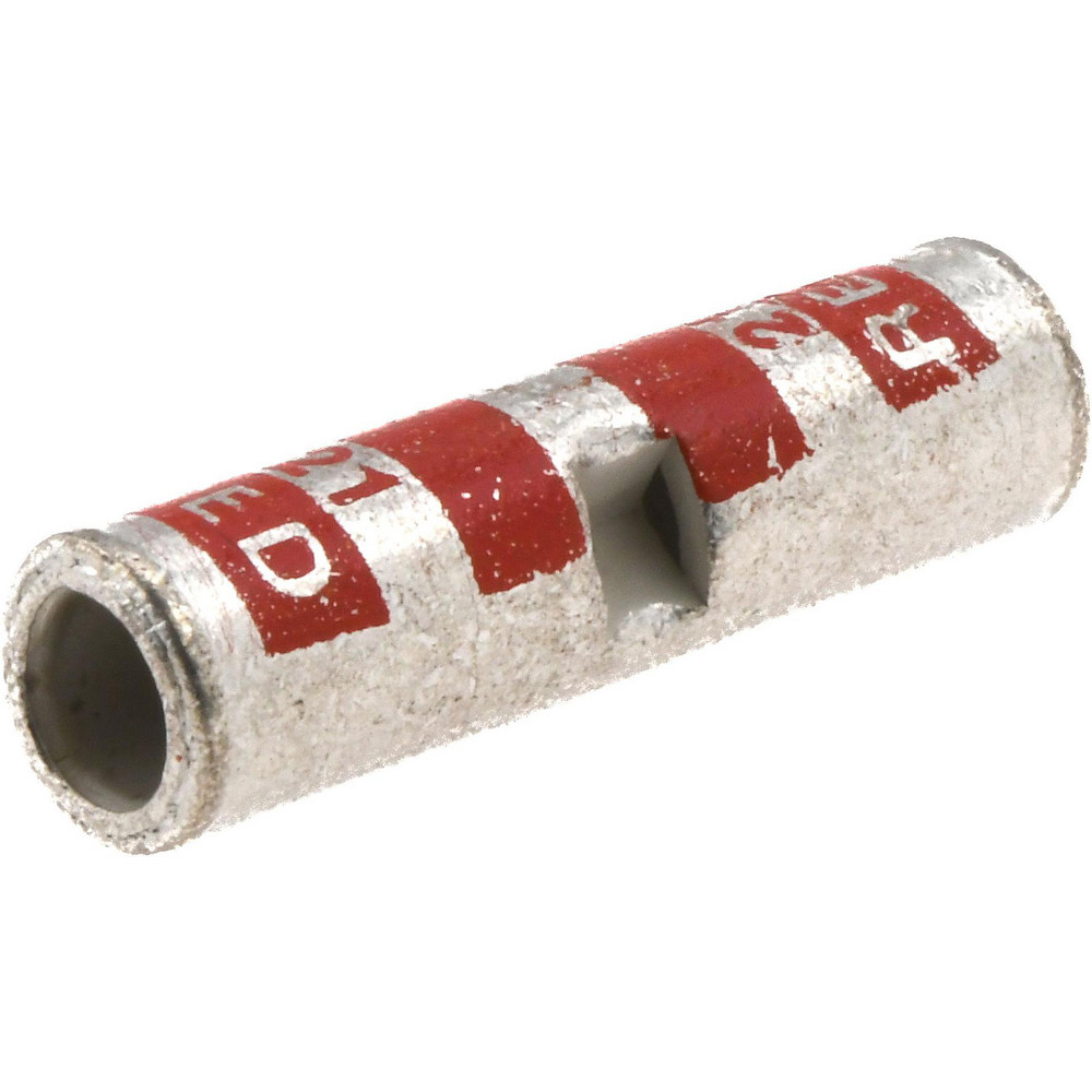 Thomas & Betts Butt Splice Terminal: Crimp-On, Red, 8 AWG Min, 8 AWG Max, Non-Insulated - 54504