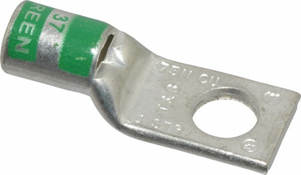Thomas & Betts Square Ring Terminal: Non-Insulated, 2/0 to 4/0 AWG, Compression Connection - 31011