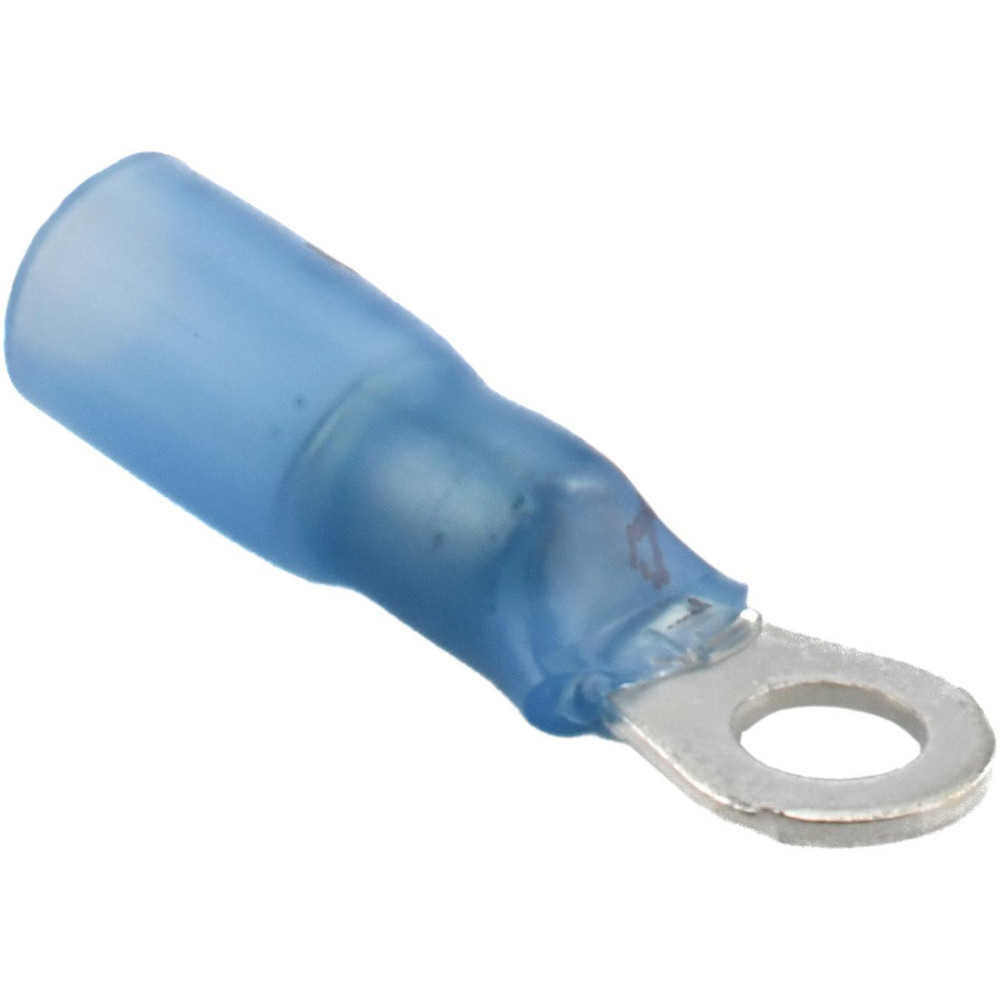 3M Circular Ring Terminal: Partially Insulated, 16 to 14 AWG, Crimp Connection - 7010397419
